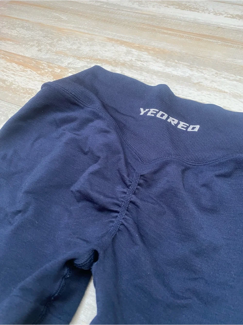 Yeored Women's Navy High-Waist Scrunch Back Bike Shorts